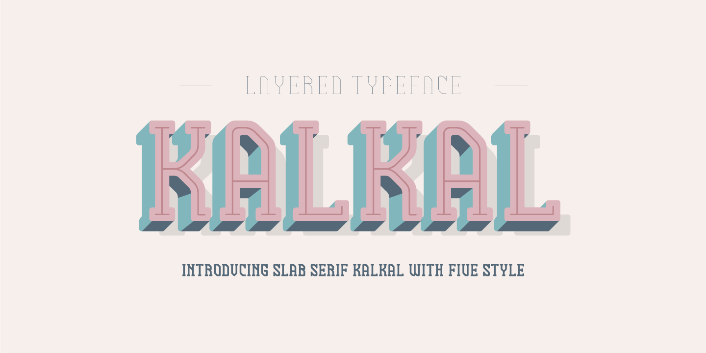 Пример шрифта Kalkal #1